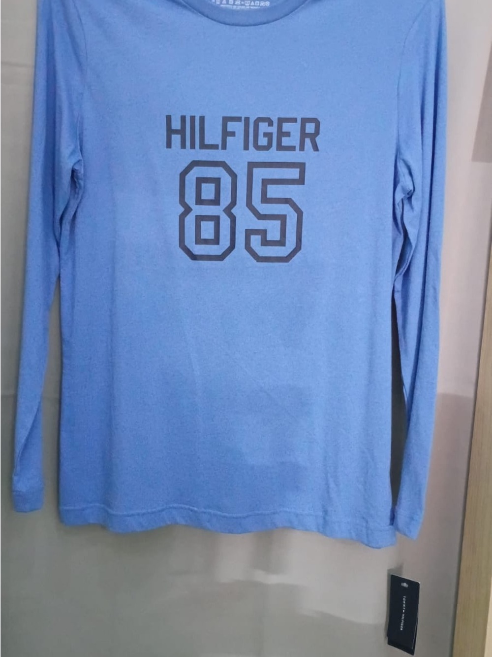 Men’s Long-Sleeve Tee in Light Blue - 85 Logo